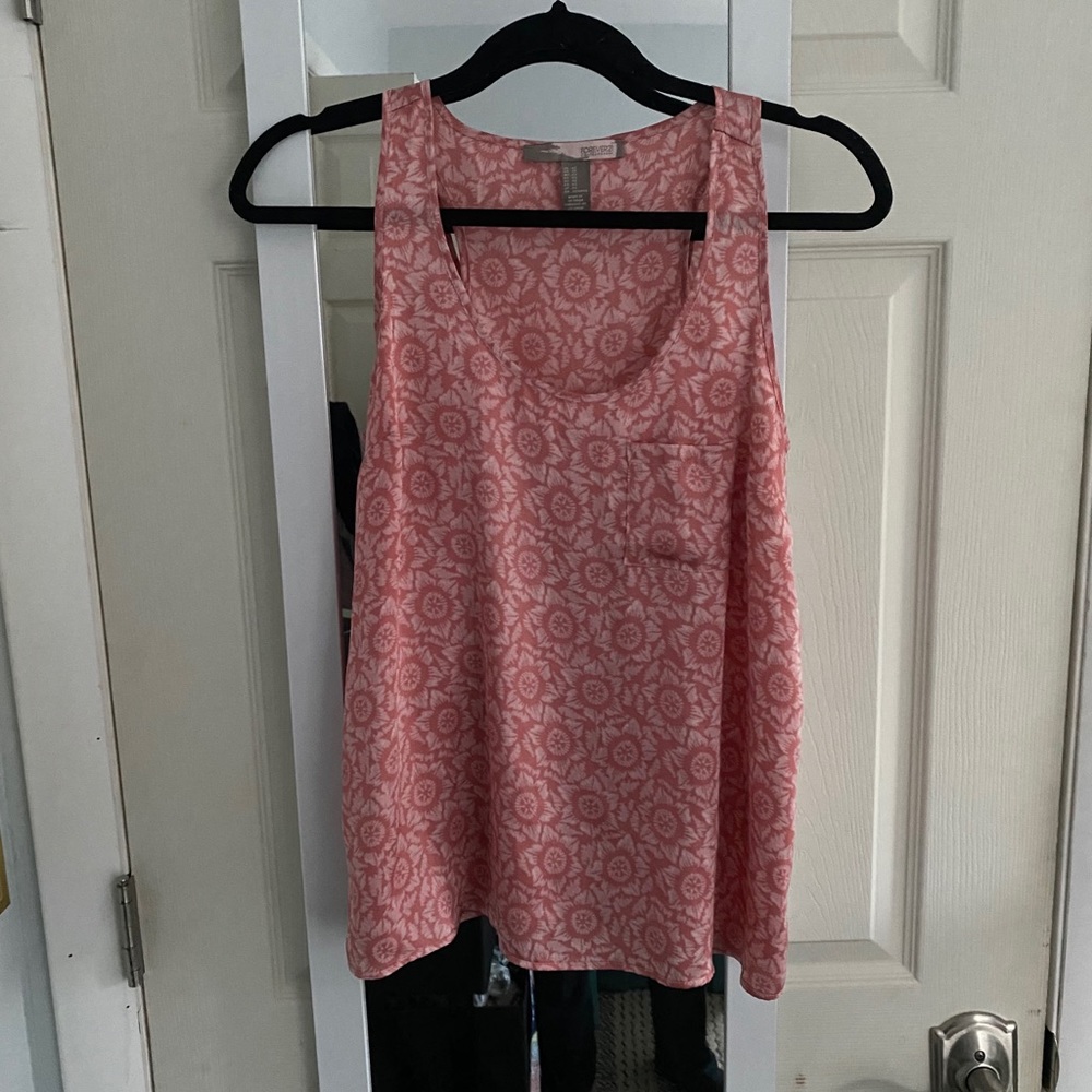 Forever 21 flowy flower tank
